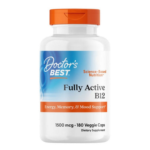 Doctors Best, Fully Active B12, 1500 mcg, 180 Veg Caps