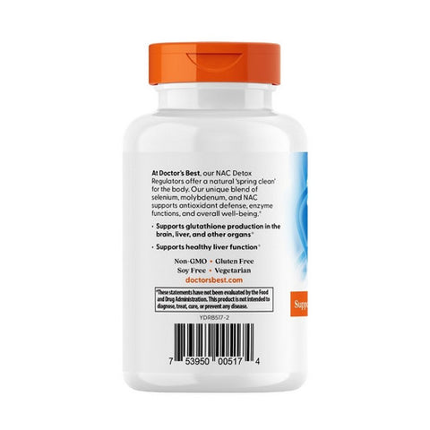 Doctors Best, NAC Detox Regulators, 180 Veg Caps