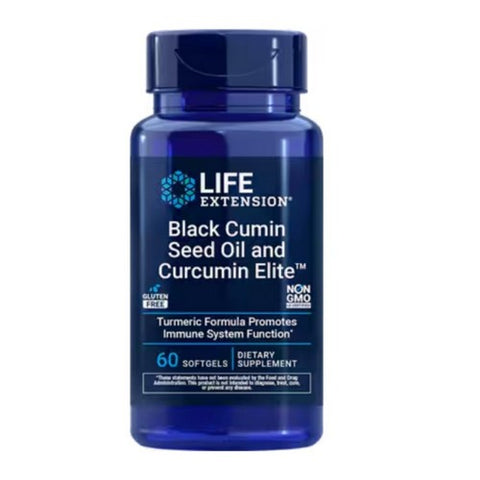 Life Extension, Black Cum in Seed Oil & Curcumin Elite Turmeric Extract, 60 soft gels