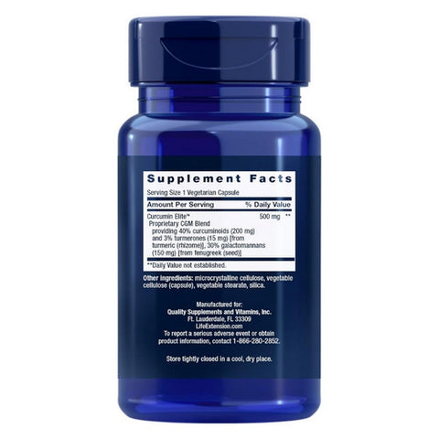 Life Extension, Curcumin Elite Turmeric Extract, 60 Veg Caps