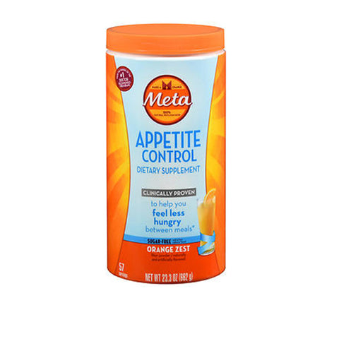 Metamucil, Meta Appetite Control Powder Sugar-Free Orange Zest, 23.3 Oz