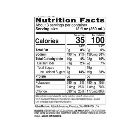 Pedialyte, Advanced Care Plus Electrolyte Solution Berry Frost, 33.8 Oz