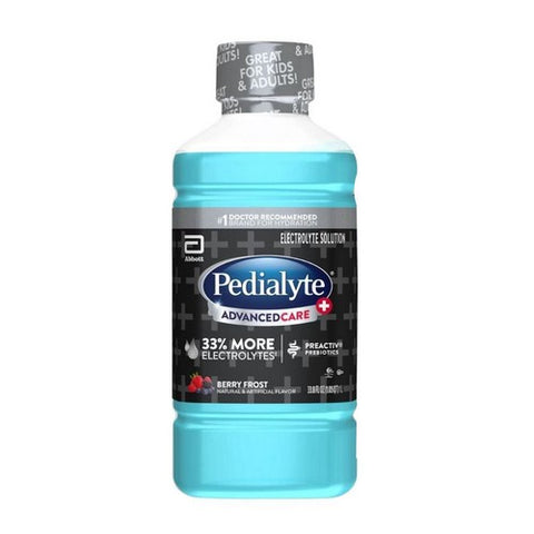 Pedialyte, Advanced Care Plus Electrolyte Solution Berry Frost, 33.8 Oz