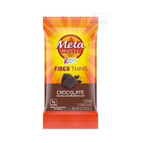 Glide, Meta Mucil Kids Fiber Thins Packets Chocolate, 12 Count