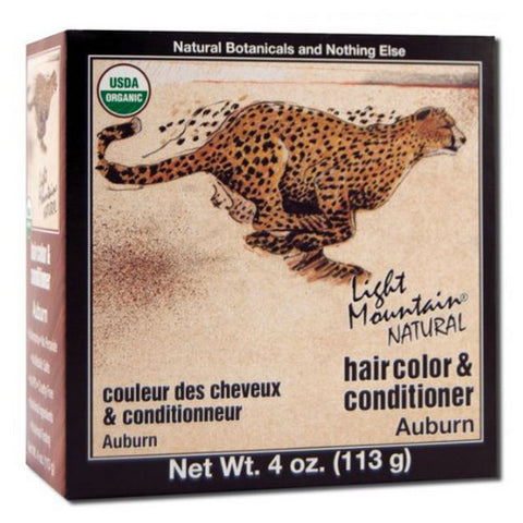 Light Mountain, Natural Hair Color and Conditioner, Auburn 4 Oz