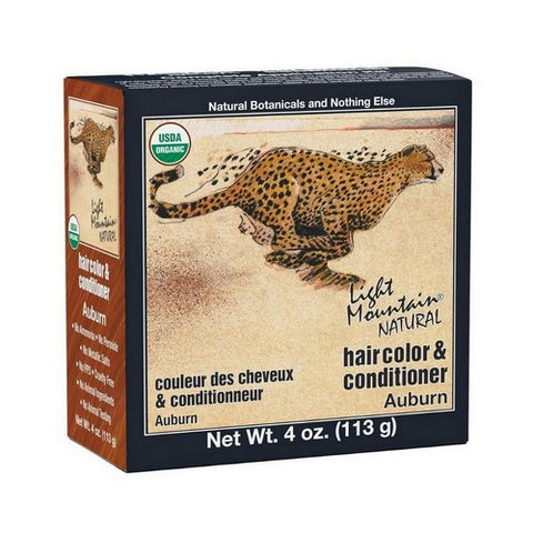 Light Mountain, Natural Hair Color and Conditioner, Auburn 4 Oz