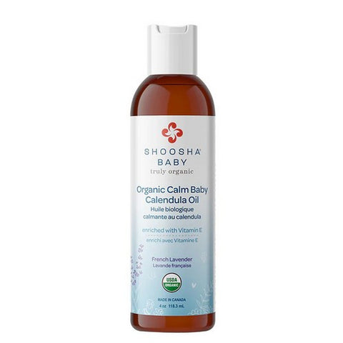 Shoosha, Calm Baby Calendula Oil, Unscented 4 Oz