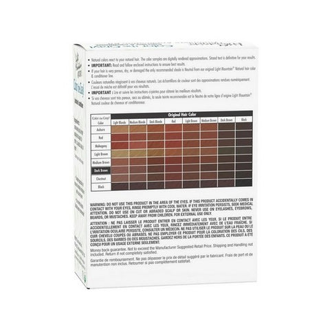Light Mountain, Color The Gray, Natural Hair Color & Conditioner, Brown-Dark 7 Oz