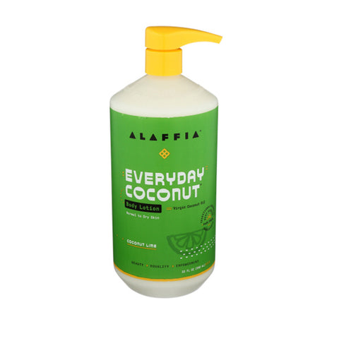 Alaffia, Body Lotion Coconut, Lime 32 Oz