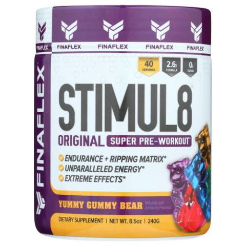 Finaflex, Stimul 8, Yummy Gummy Bear 240 Grams