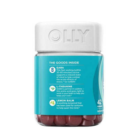 Olly, Stress Gummies, 0, Berry Verbena 42 Count