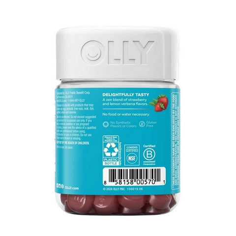 Olly, Stress Gummies, 0, Berry Verbena 42 Count