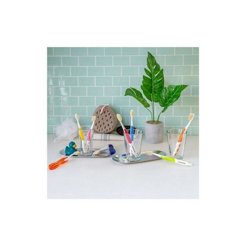 Doctor Plotka's, Mouthwatchers Adult Naturally Antimicrobial Toothbrush, 0, Soft Blue 1 Each