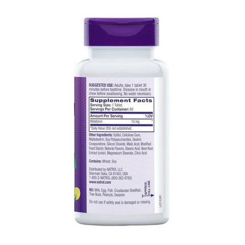 Natrol, Melatonin, 10 mg, Citrus 60 Tabs