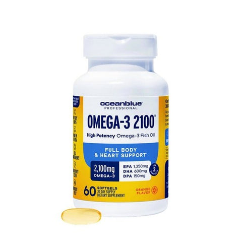 Ocean Blue, Professional Omega-3 2100, 0, 60 Softgel