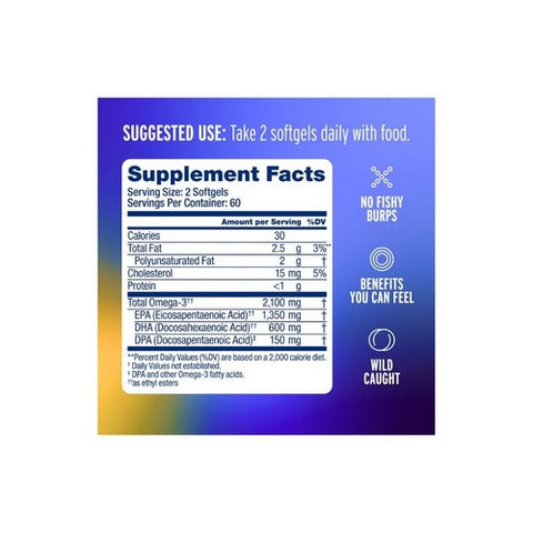 Ocean Blue, Professional Omega-3 2100, 0, 120 Softgels