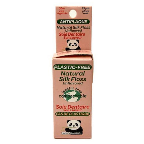Senzacare, Natural Silk Dental Floss Unflavored, 0, 1 Count