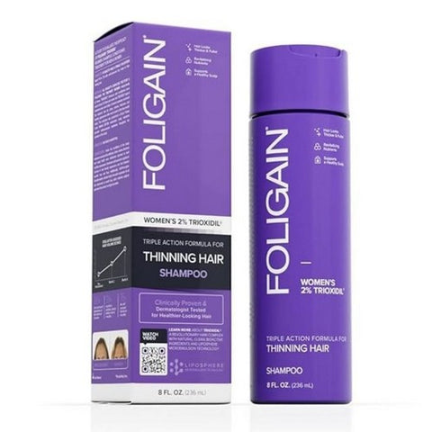 Foligain, Shampoo for Thinning Hair Womens, 8 Oz