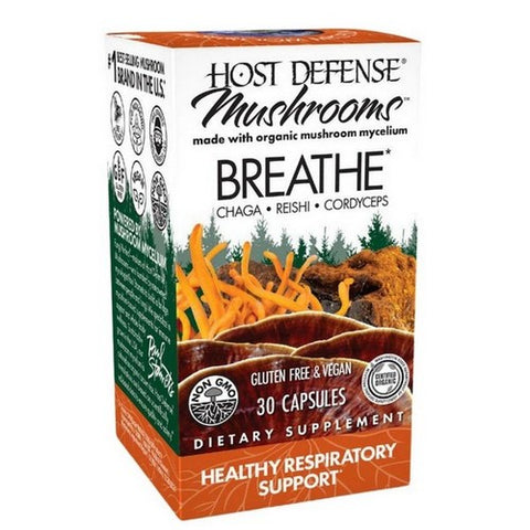 Host Defense, Breathe Capsules, 30 Cap