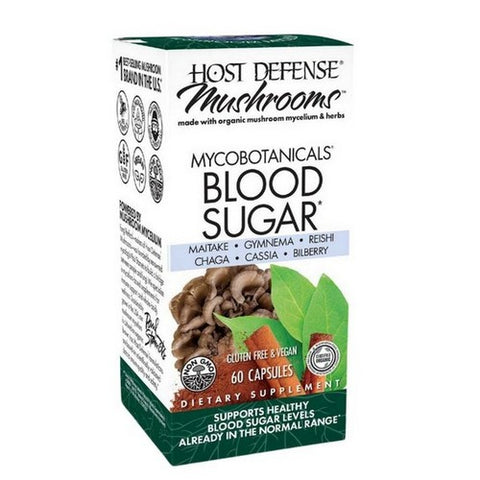 Host Defense, MycoBotanicals Blood Sugar Capsules, 60 Cap