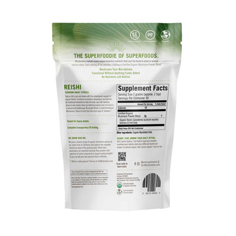 Om Mushrooms, Reishi Mushroom Superfood Powder, 60 Grams