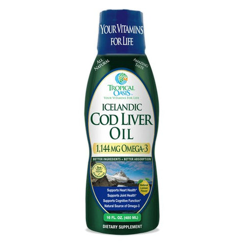 Tropical Oasis, Cod Liver, 16 Oz