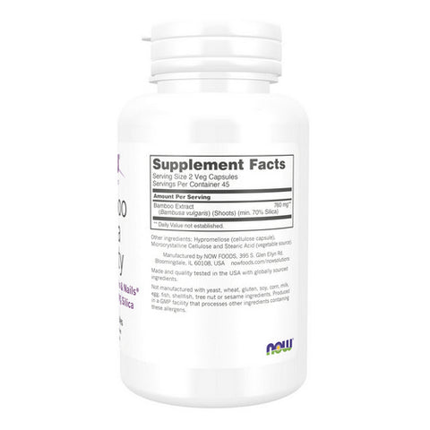 Now Foods, Bamboo Silica Beauty, 90 Veg Caps