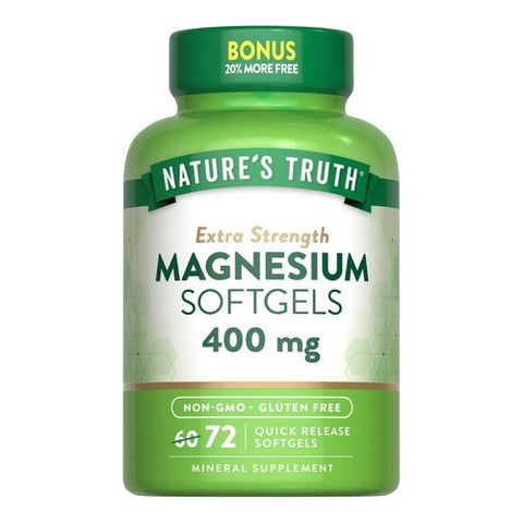 Nature's Truth, Magnesium Quick Release Softgels, 400 Mg, 72 Tabs