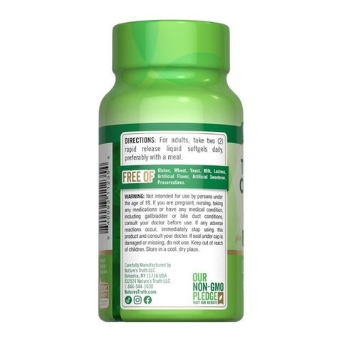 Nature's Truth, Rapid Release Turmeric Curcumin, 1600 Mg, 60 Tabs