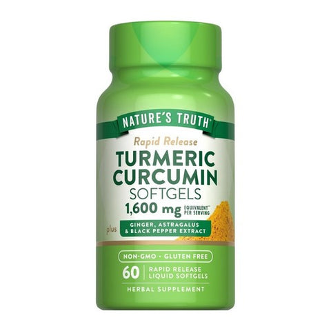 Nature's Truth, Rapid Release Turmeric Curcumin, 1600 Mg, 60 Tabs