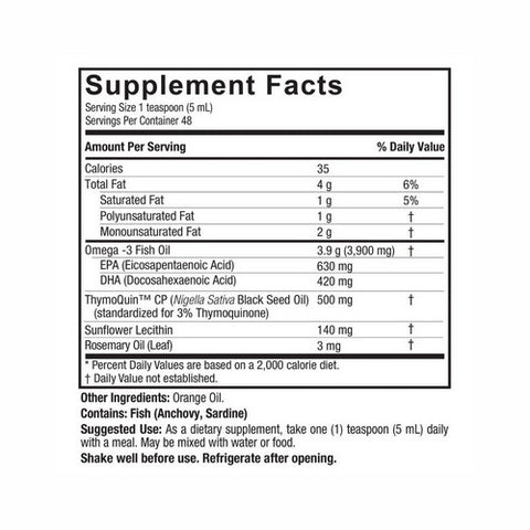 Nature's Answer, Omega-3 Black Seed Oil, 8 Oz