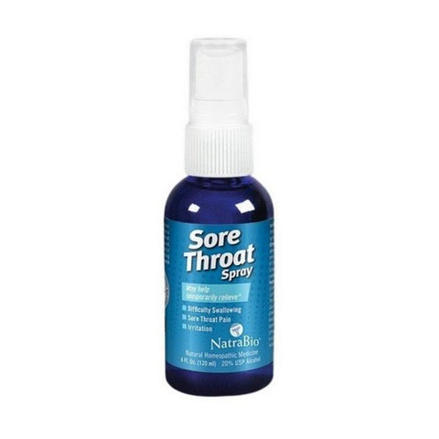 NatraBio, Sore Throat Spray, SPRAY, 4 OZ