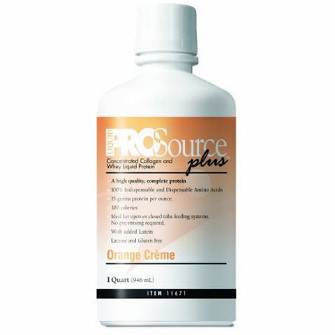 Medtrition, Protein Supplement ProSource Plus Orange Crème Flavor 32 oz. Bottle Ready to Use, 30 Oz
