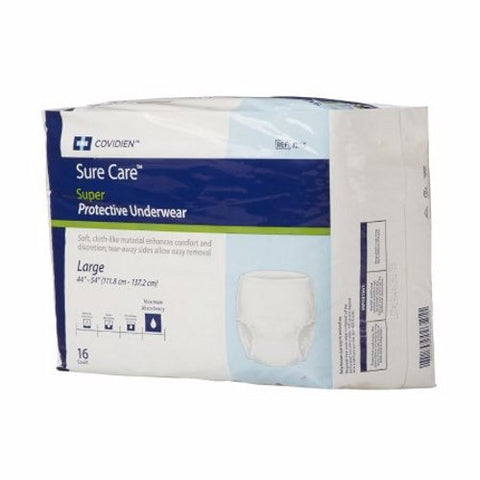 Cardinal, Unisex Adult Absorbent Underwear Pull On Large Disposable 1615R, Pack Of 16