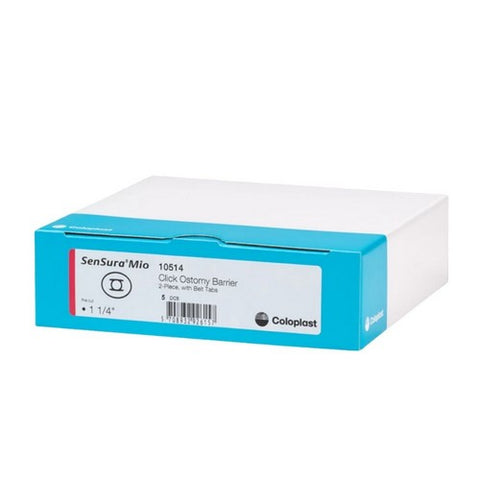 Coloplast, Ostomy Barrier SenSura  Mio Click Standard Wear Elastic 50 mm 2-Piece Pre-Cut, 1-1/4 Inch, Box Of 5