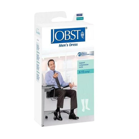 Jobst, Compression Socks JOBST  Knee High Large Black Closed Toe, Black 2 Pairs
