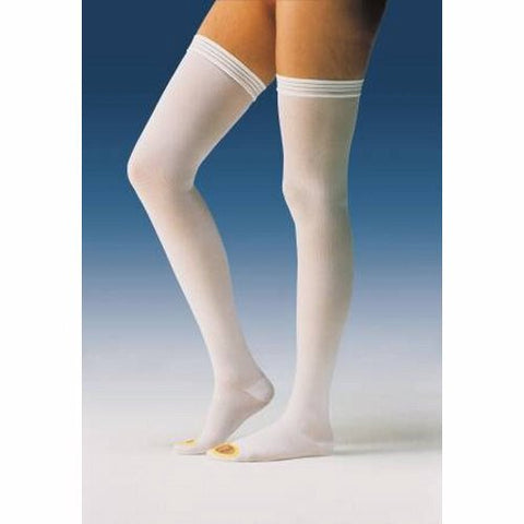 Bsn-Jobst, Anti-embolism Stockings JOBST  Anti-Em/GPT Thigh High Small / Long White Inspection Toe, Box Of 6