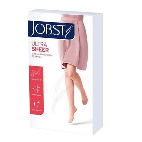 Bsn-Jobst, Compression Stockings JOBST  UltraSheer Knee High Large Beige Closed Toe, 1 Pair