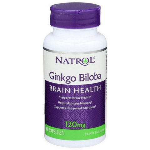 Natrol, Ginkgo Biloba, 120 MG, 60 Capsules