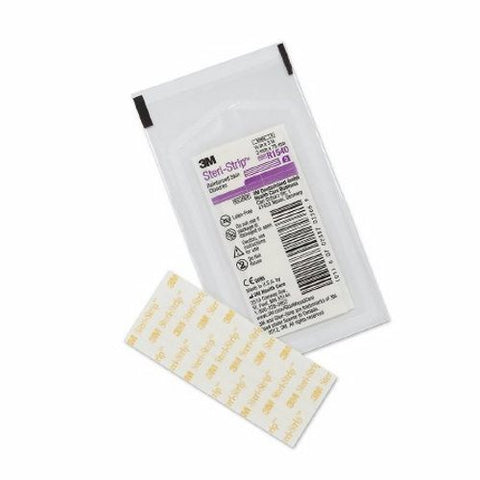 3M, Skin Closure Strip 1/8 X 3 Inch Nonwoven Material Reinforced Strip White R1540, Box Of 50