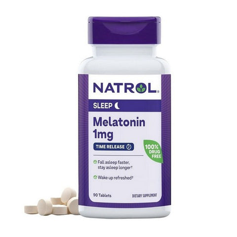 Natrol, Melatonin, 1 mg, Time Release 90 Tabs