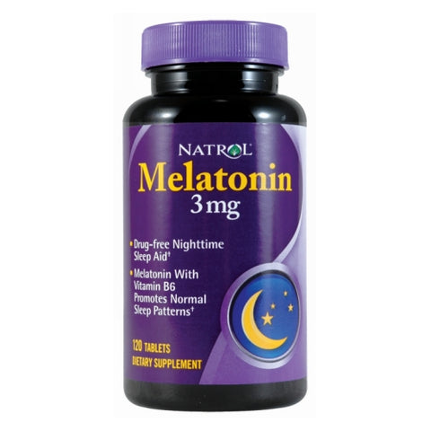 Natrol, Melatonin, 3 mg, 120 tabs