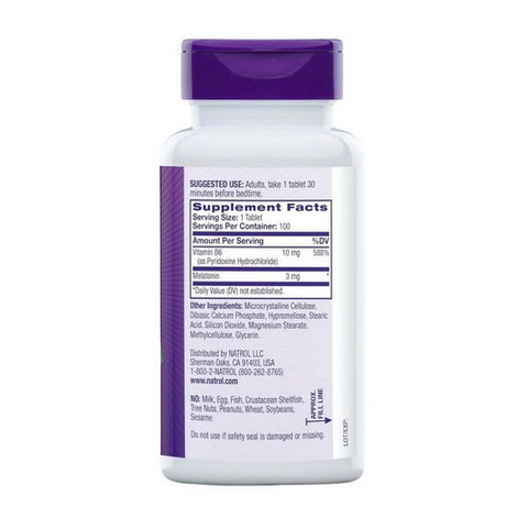Natrol, Natrol Melatonin Time Release, 3 mg, 100 tabs