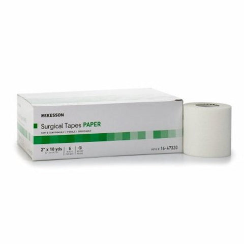 McKesson, Medical Tape White 2 Inch X 10 Yard Paper NonSterile 16-47320, Box Of 6