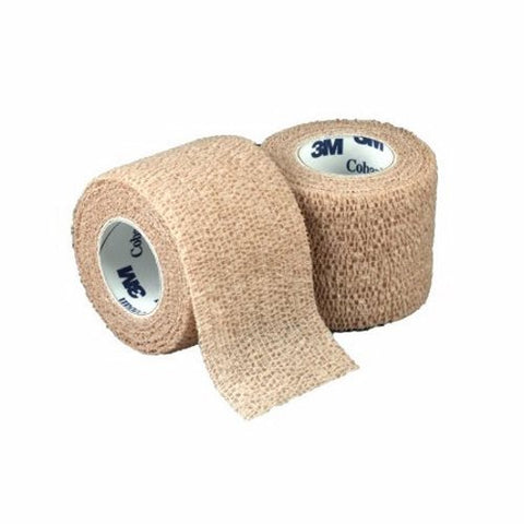 3M, Cohesive Bandage 3M Coban 2 Inch X 5 Yard Standard Compression Self-adherent Closure Blue NonSterile, Count of 36