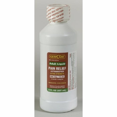 McKesson, Pain Relief Geri-Care  500 mg / 15 mL Strength Acetaminophen Liquid 8 oz., Count of 1