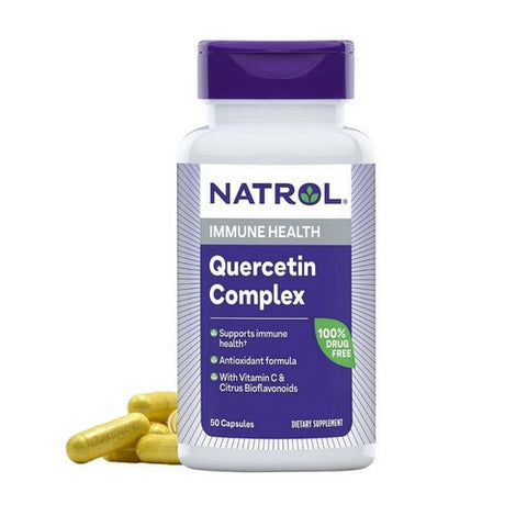 Natrol, Quercetin plus Vitamin C & Citrus Bioflavonoids, 500 MG, 50 Caps