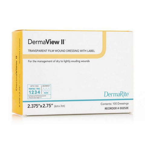DermaRite, Transparent Film Dressing, 1 Each