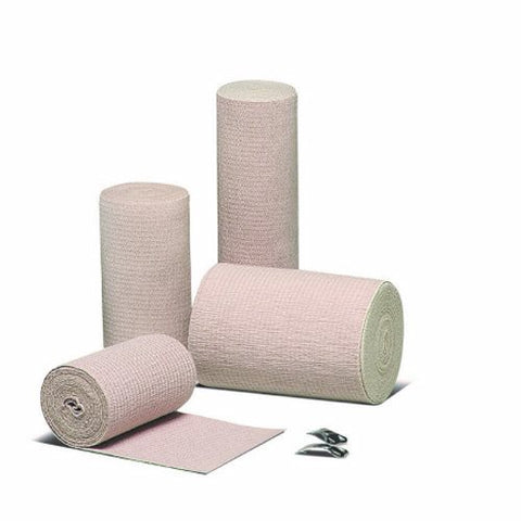 Hartmann Usa Inc, Elastic Bandage Econo-Wrap  LF 2 Inch X 4-1/2 Yard Standard Compression Clip Detached Closure Tan No, Pack Of 10