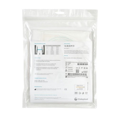 Coloplast, Ostomy Support Belt Brava  3X-Large, 50 to 58 Inch Waist, White, Box Of 1